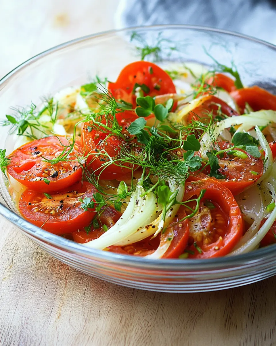 Lauwarmer Fenchel-Tomaten-Salat First Image First Image