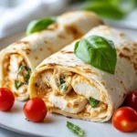 Cremige Hähnchen Mozzarella Wraps First Image First Image