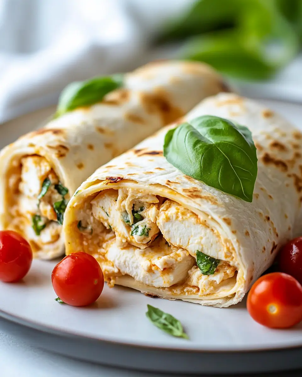Cremige Hähnchen Mozzarella Wraps: Irresistibly Creamy Bliss
