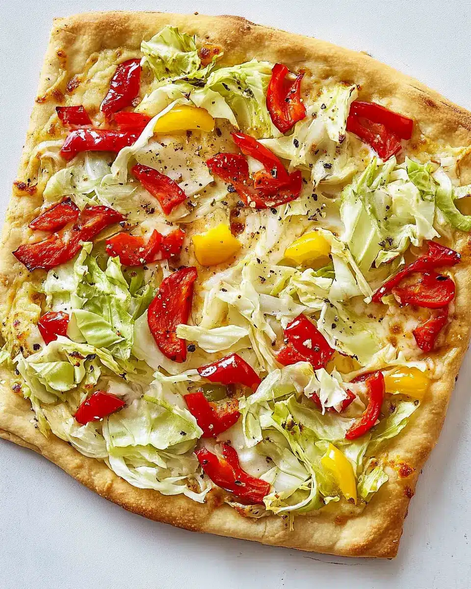 Spitzkohl-Flammkuchen mit Paprika: Irresistibly Savory Delight