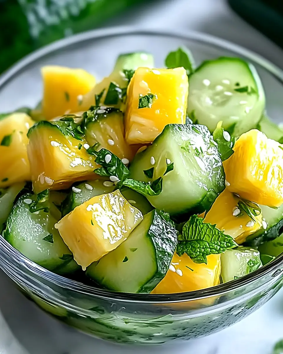 Ananas Gurkensalat für frische Sommertage: Juicy Sommerfrische!