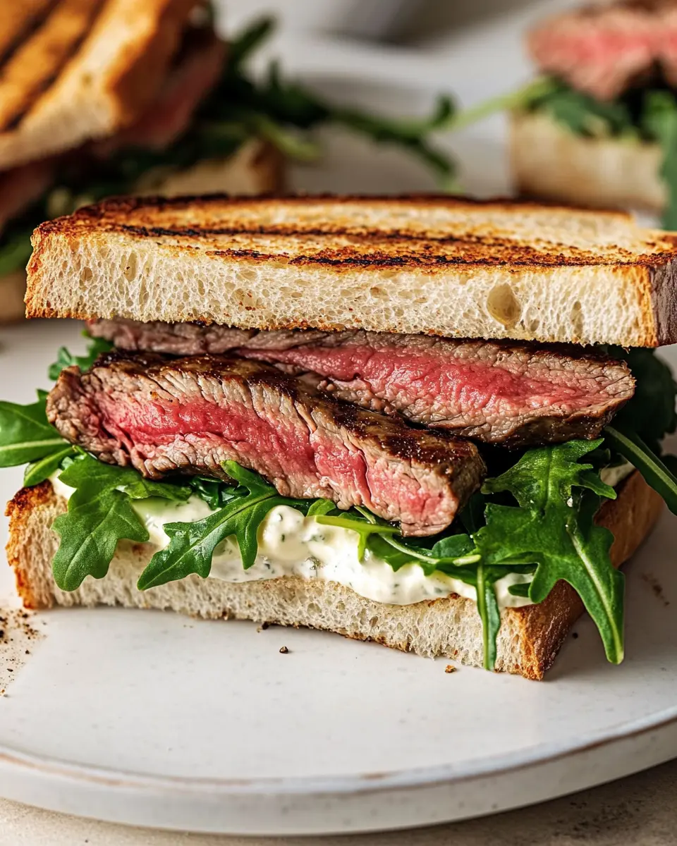 Steaksandwich mit Rucola-Mayonnaise: Juicy Perfection at Home
