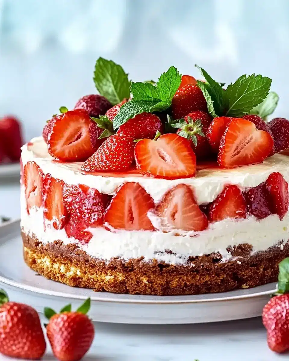 Himmlische Erdbeertorte mit leichter Quarkcreme: Pure Bliss!