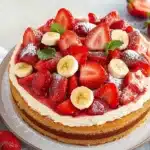 Erdbeer-Bananen-Kuchen First Image First Image