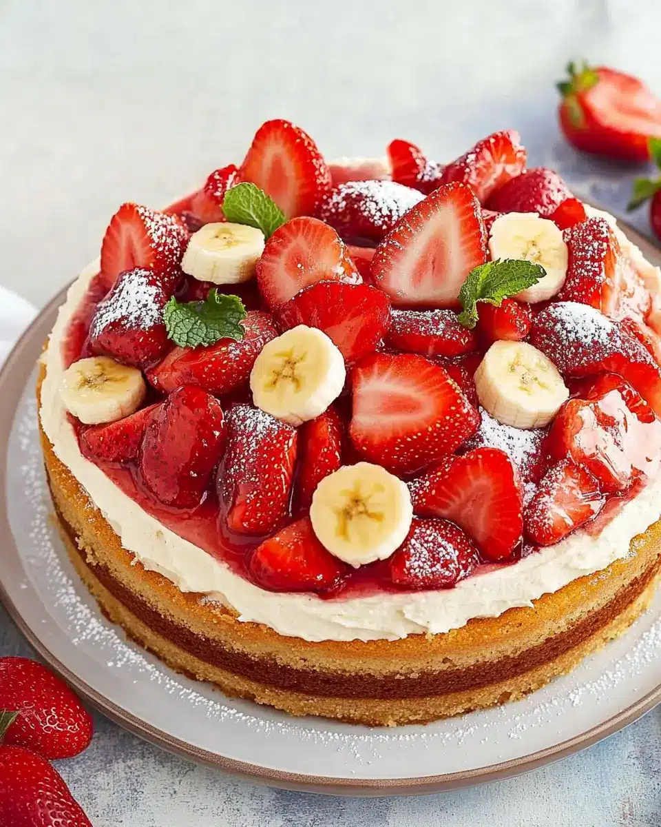 Erdbeer-Bananen-Kuchen: Irresistibly Sweet Summer Bliss