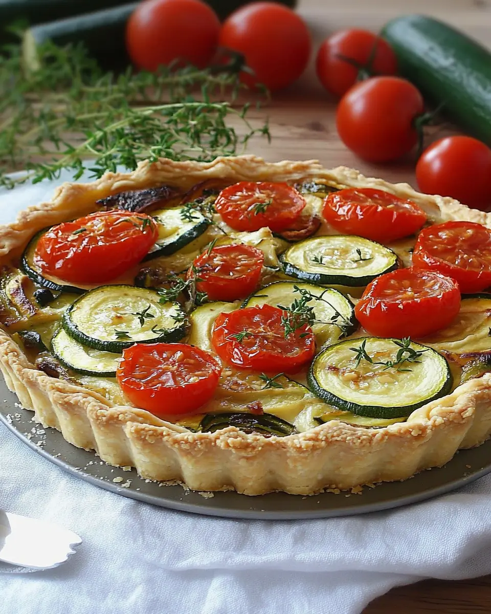 Gemüsekuchen mit Kirschtomaten und Zucchini: A Fresh Twist!