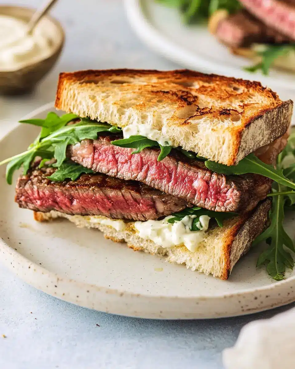 Steaksandwich mit Rucola-Mayonnaise: Juicy Perfection at Home