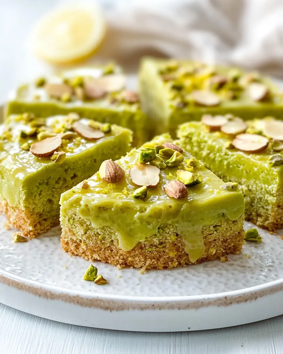 Pistazienkuchen mit Zitrone & Mandeln: Irresistibly Moist Delight