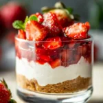Erdbeer Cheesecake im Glas First Image First Image
