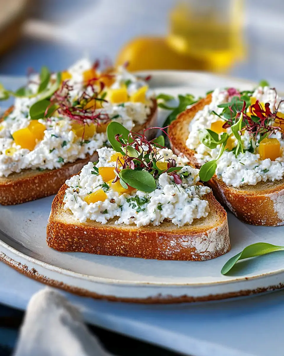 Brote mit körnigem Frischkäse: The Best Creamy Delight Ever