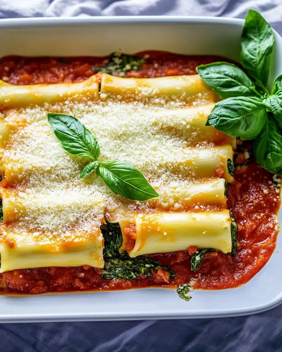 Cannelloni mit Spinat