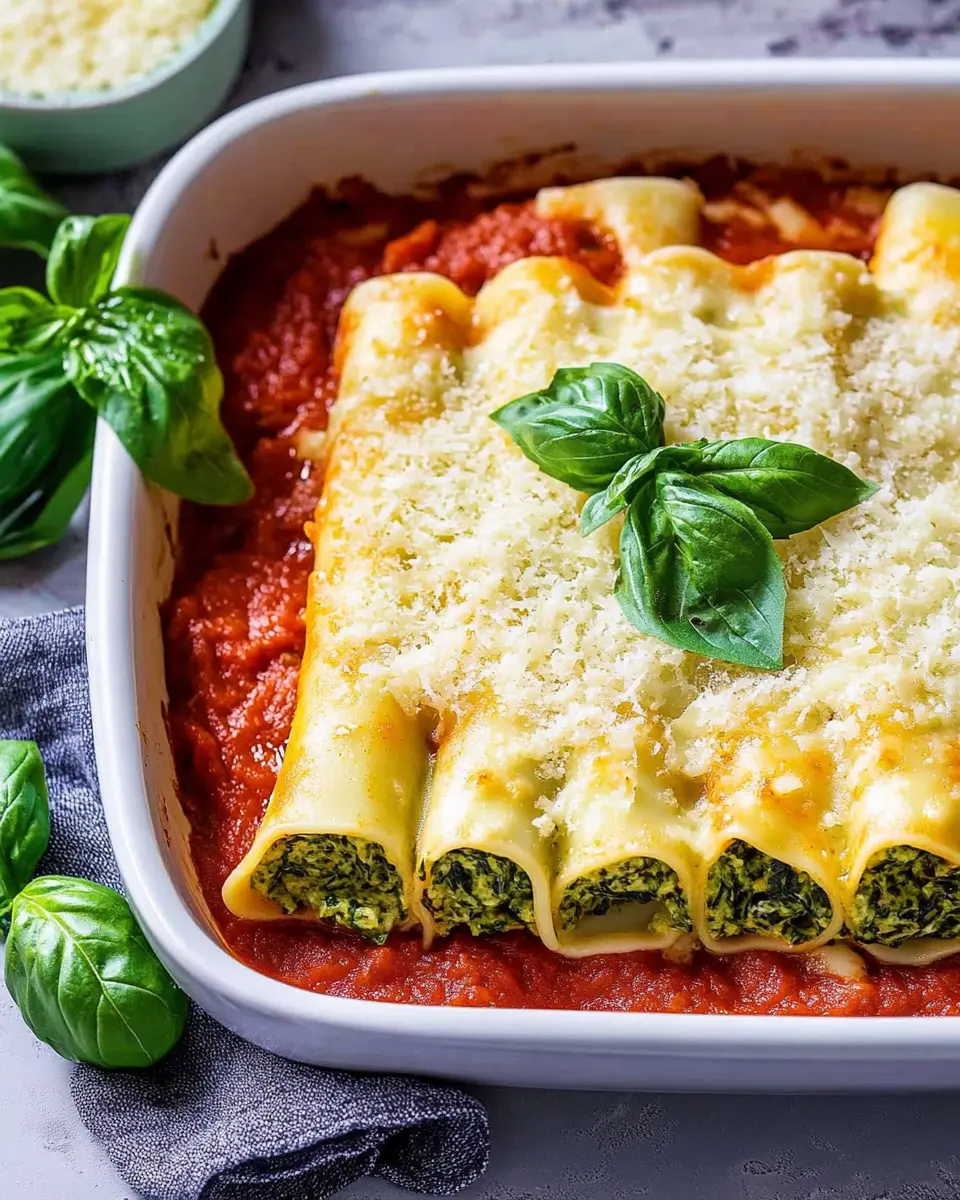 Cannelloni mit Spinat: Irresistibly Cheesy and Homemade Goodness