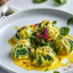 Spinatknödel mit Safranbutter First Image First Image