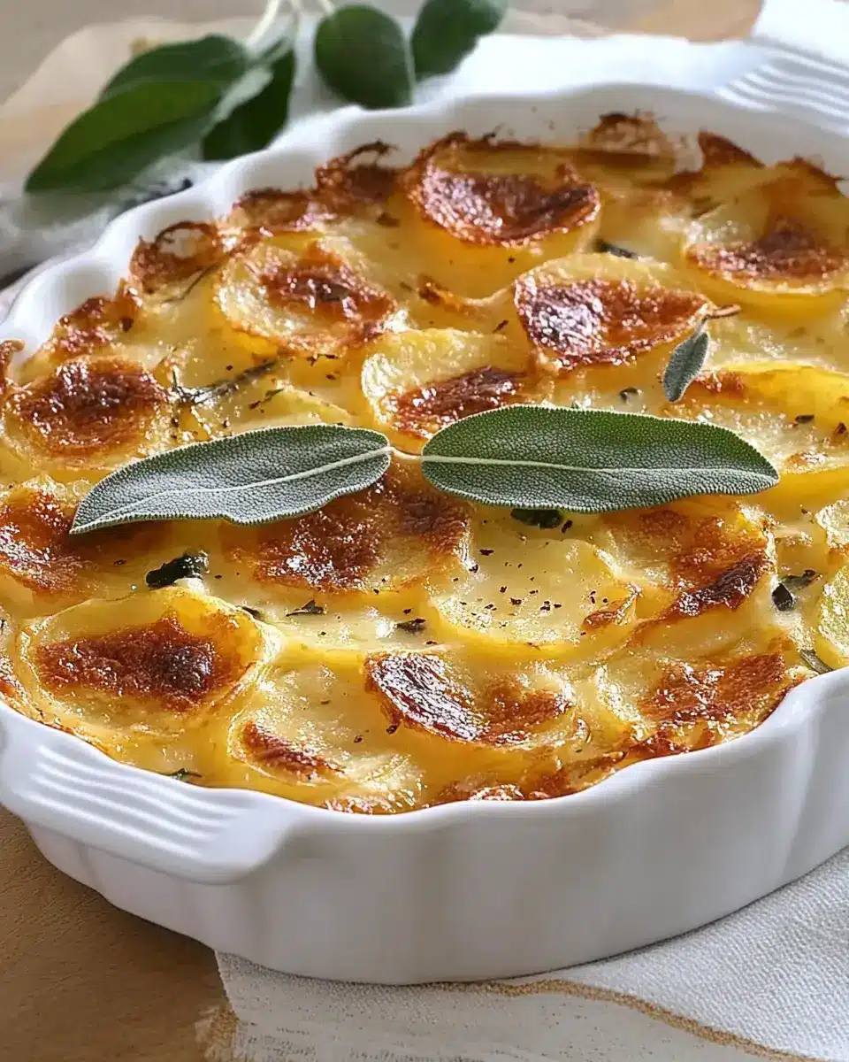 Kartoffelgratin mit Parmesan und Salbei: Creamy Comfort Awaits