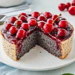 Mohnkuchen mit Kirschen First Image First Image