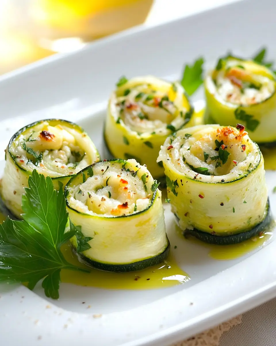 Gratinierte Zucchiniröllchen: Irresistibly Cheesy Delights!