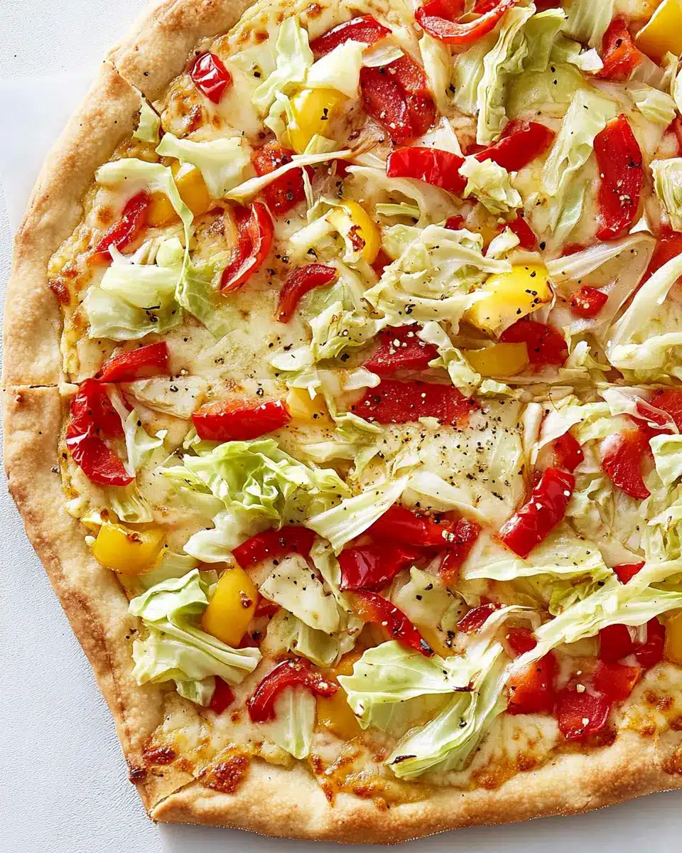 Spitzkohl-Flammkuchen mit Paprika: Irresistibly Savory Delight