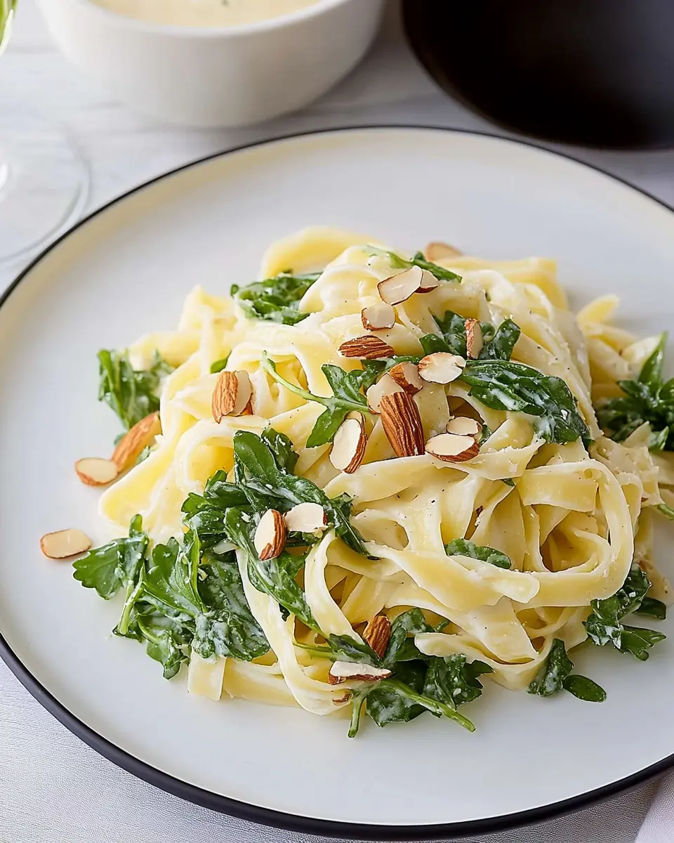 Tagliatelle mit Brunnenkresse und Mandelsauce: A Bold Twist!
