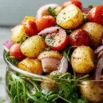 Ofenkartoffel-Salat mit Rucoladressing First Image First Image