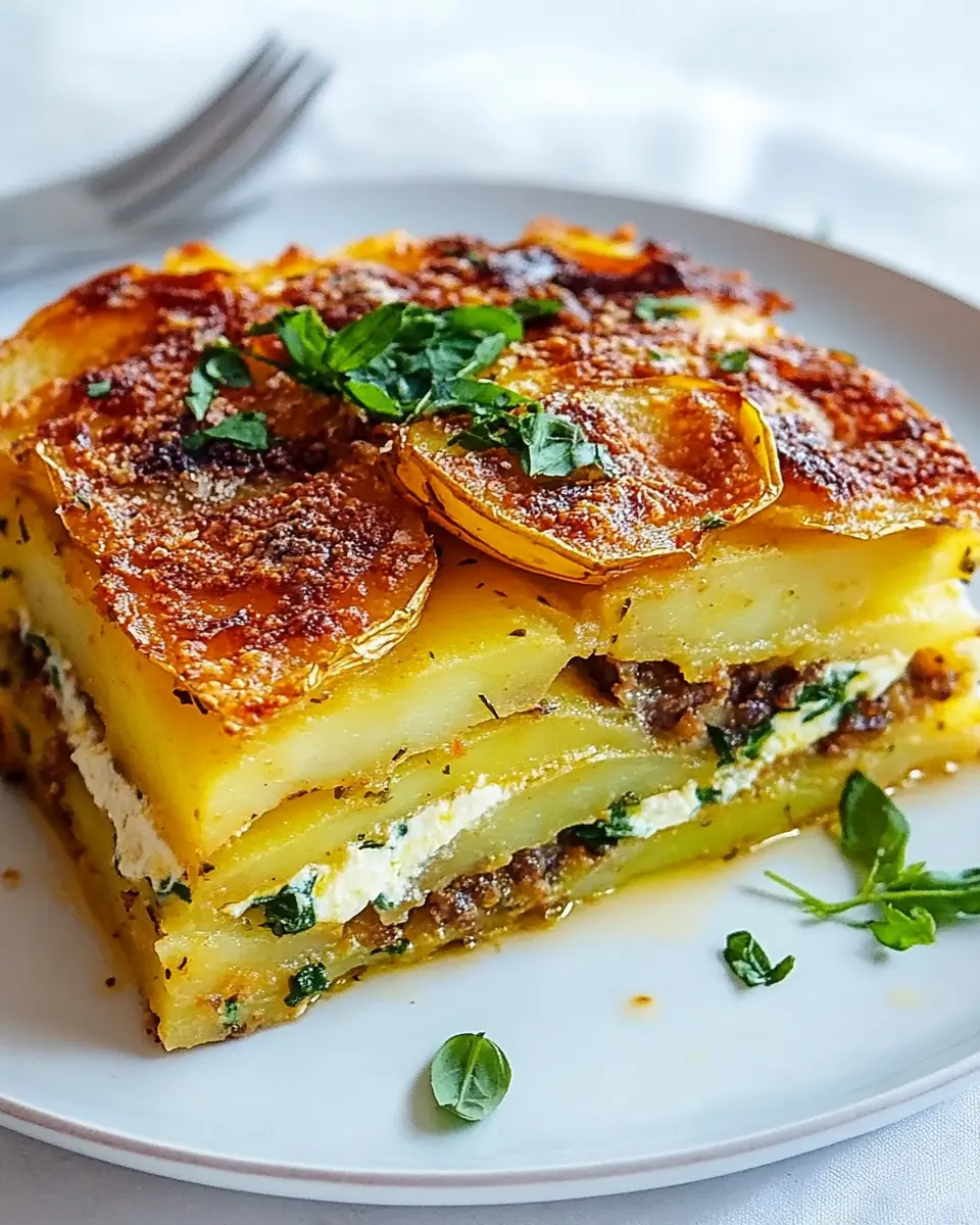 Kartoffel-Lasagne mit Ricotta und Bärlauch: Irresistibly Comforting!