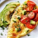 Omelett mit Tomaten und Avocado First Image First Image