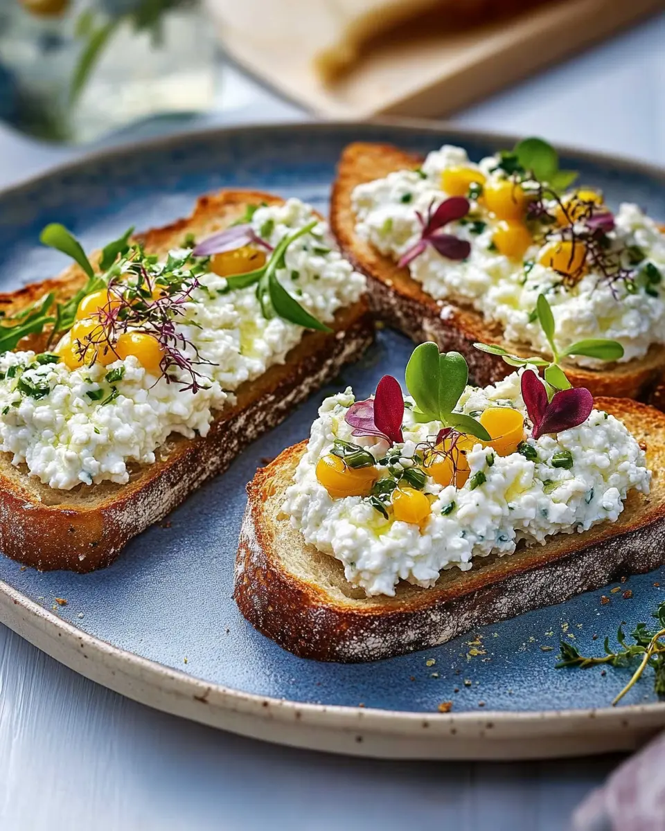 Brote mit körnigem Frischkäse: The Best Creamy Delight Ever