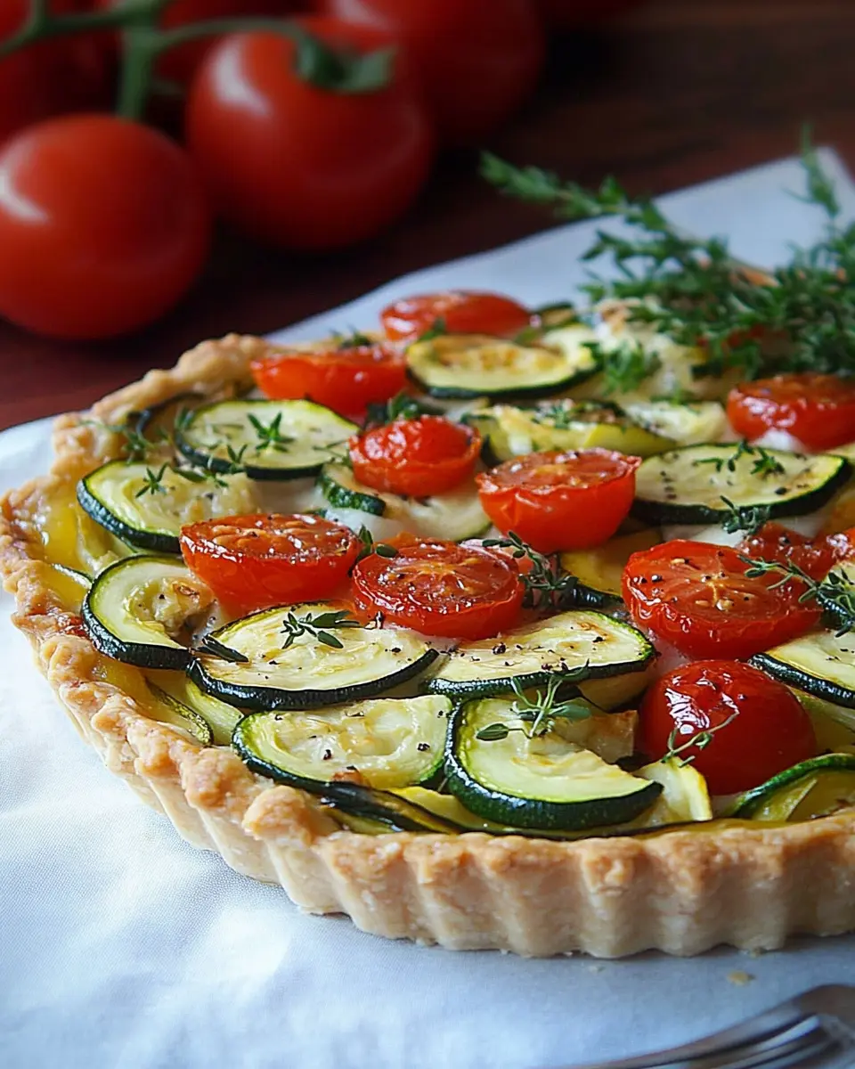 Gemüsekuchen mit Kirschtomaten und Zucchini: A Fresh Twist!