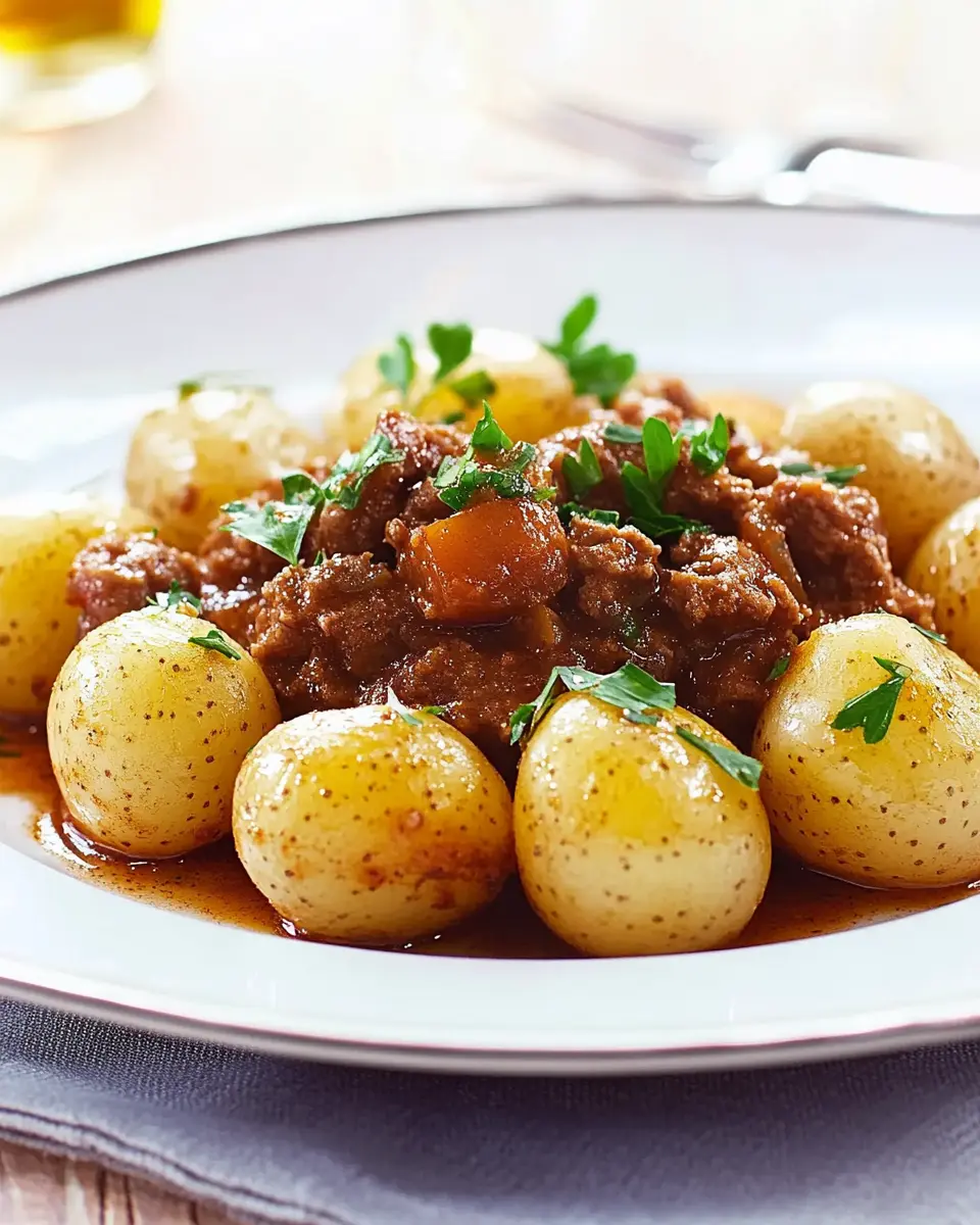 Neue Kartoffeln mit Hackstippe: A Comforting Delight You’ll Love