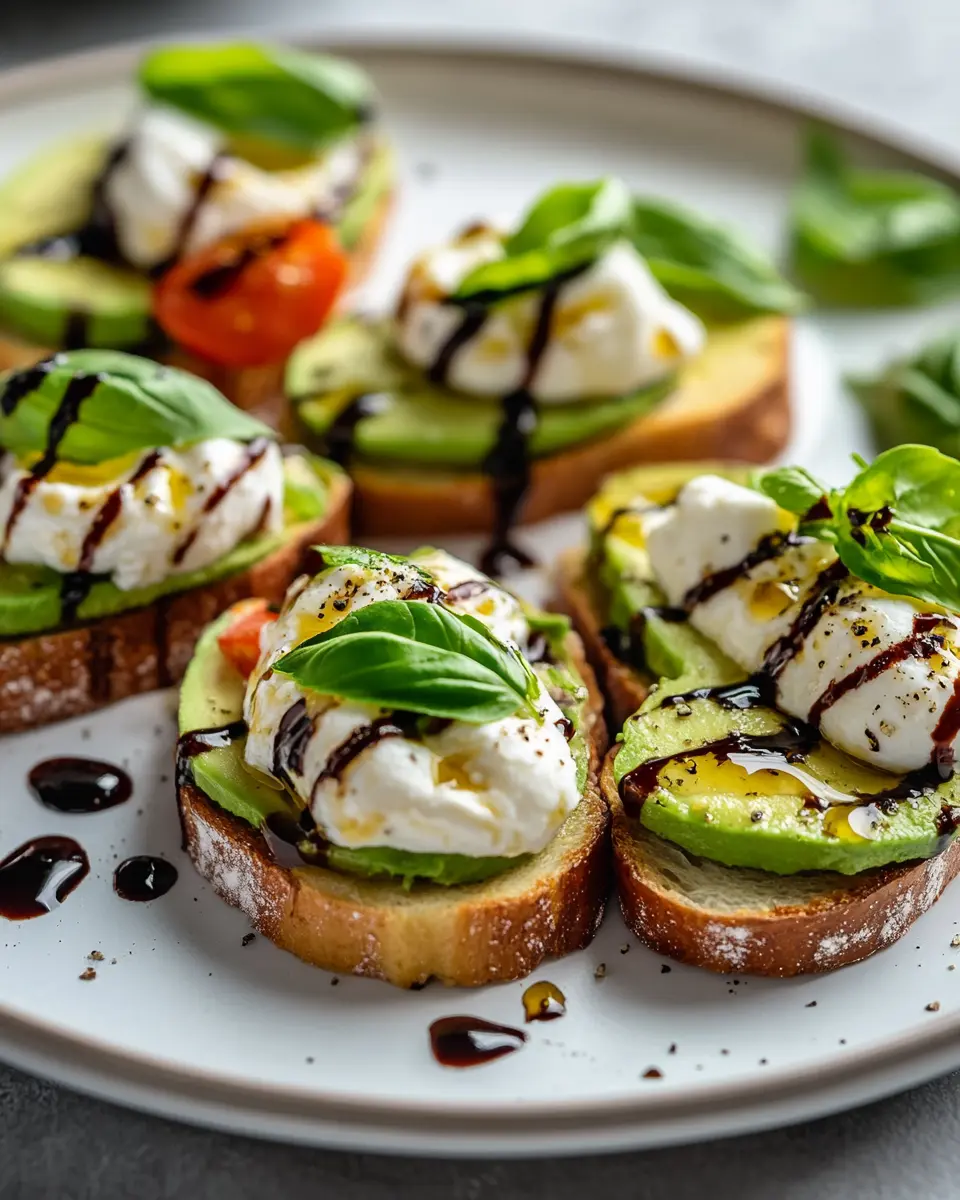 Avocado-Burrata-Bruschetta: The Best Indulgent Appetizer