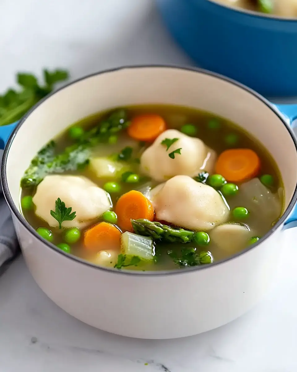 Frühlingssuppe mit feinen Klößchen: Fresh and Hearty Delight