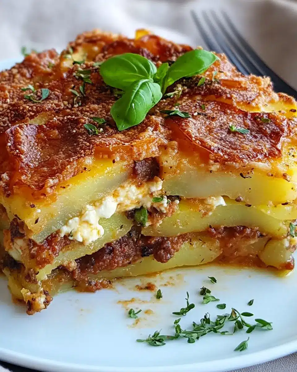 Kartoffel-Lasagne mit Ricotta und Bärlauch: Irresistibly Comforting!