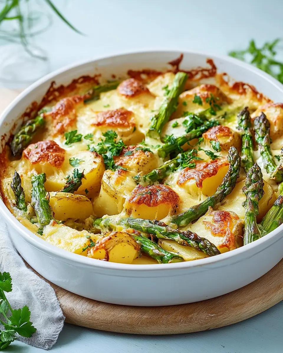 Auflauf mit grünem Spargel und Kartoffeln: Easy Comfort Meal