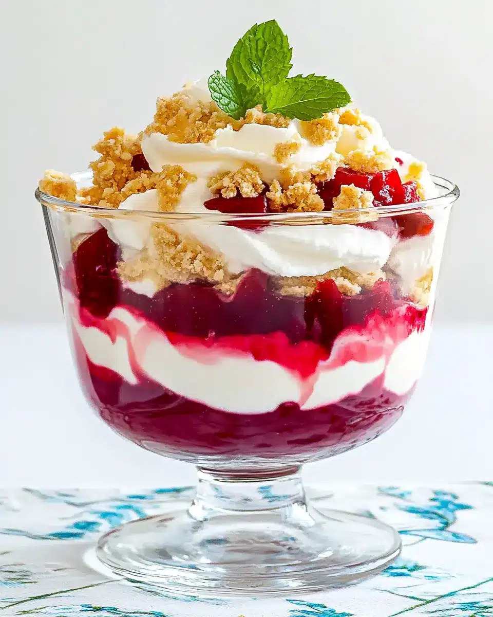 Rhabarber-Schichtspeise: Indulgent Layers of Sweet Tartness
