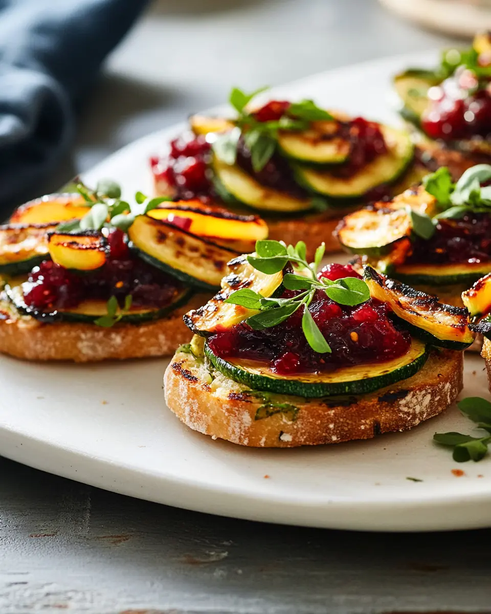 Schwedische Bruschetta mit gegrillter Zucchini: Irresistibly Bold!