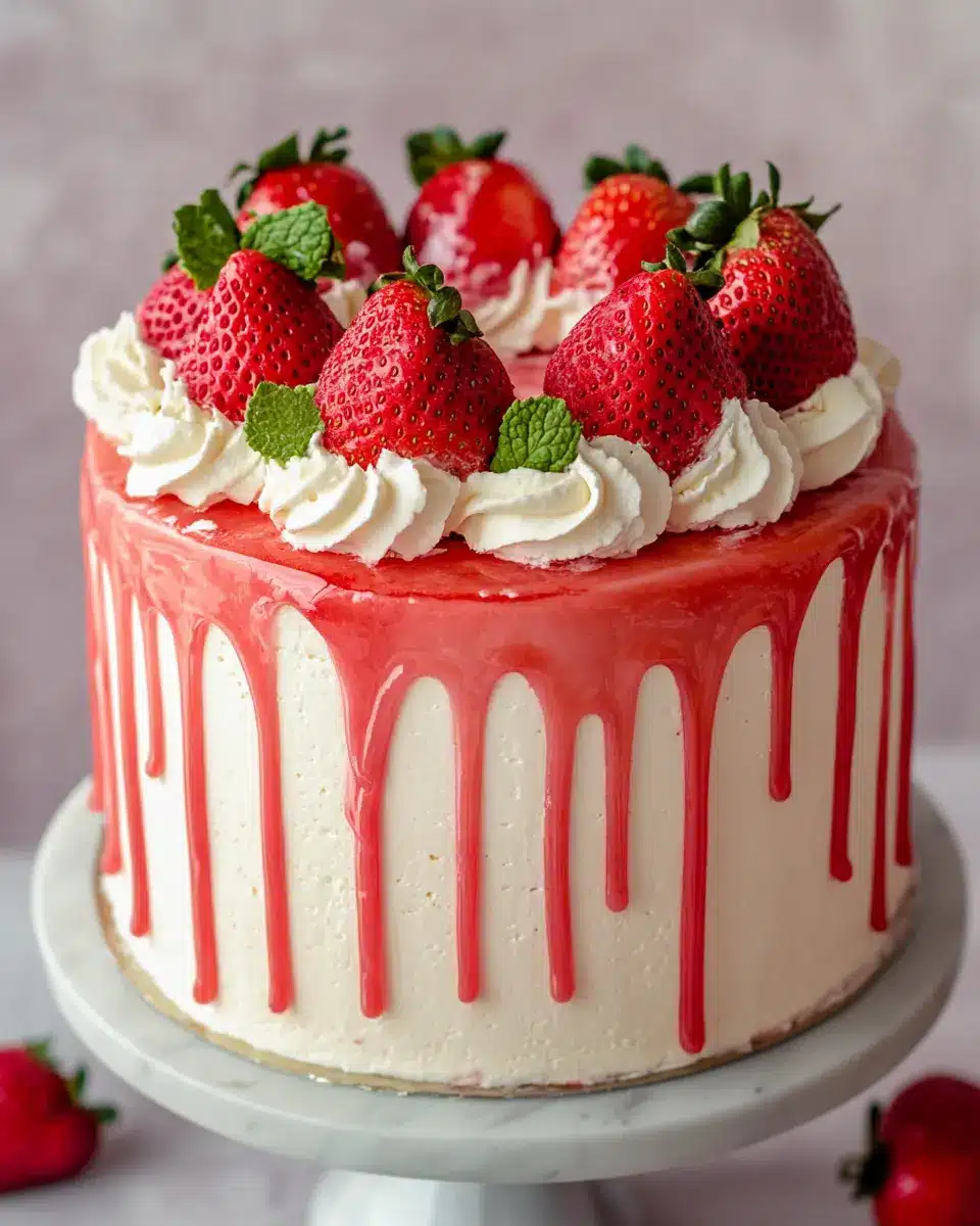 Erdbeer Torte mit Drip: The Best Indulgent Birthday Treat!