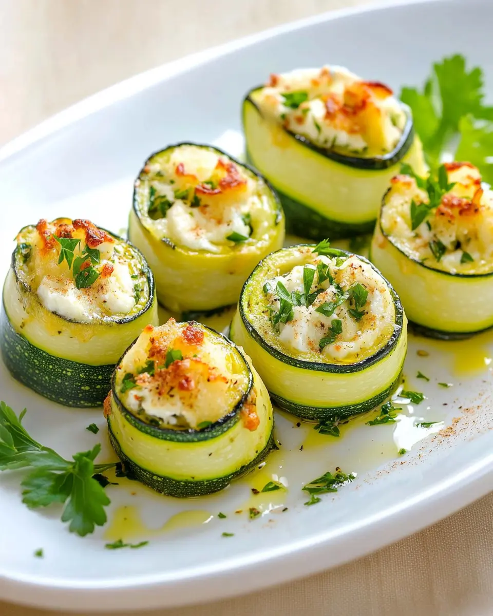 Gratinierte Zucchiniröllchen: Irresistibly Cheesy Delights!