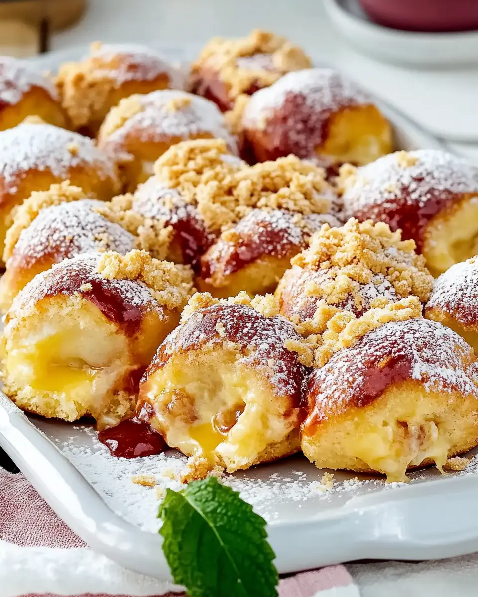 Bayerisches Buchtelblech mit Pudding und Streuseln: Pure Indulgence