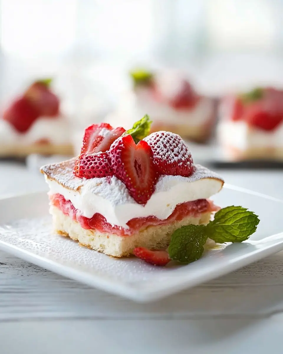 Erdbeer-Baiser-Schnitte: The Best Strawberry Meringue Delight