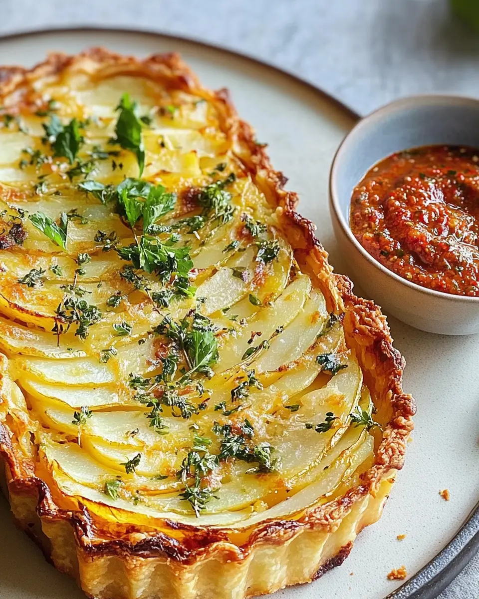 Kartoffeltarte mit Harissa-Dip: Deliciously Bold Flavor Awaits