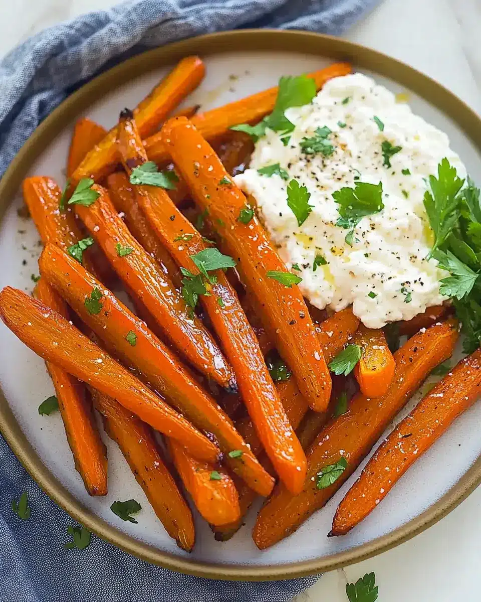 Geröstete Karotten mit Honig-Feta-Creme: Irresistibly Sweet & Savory