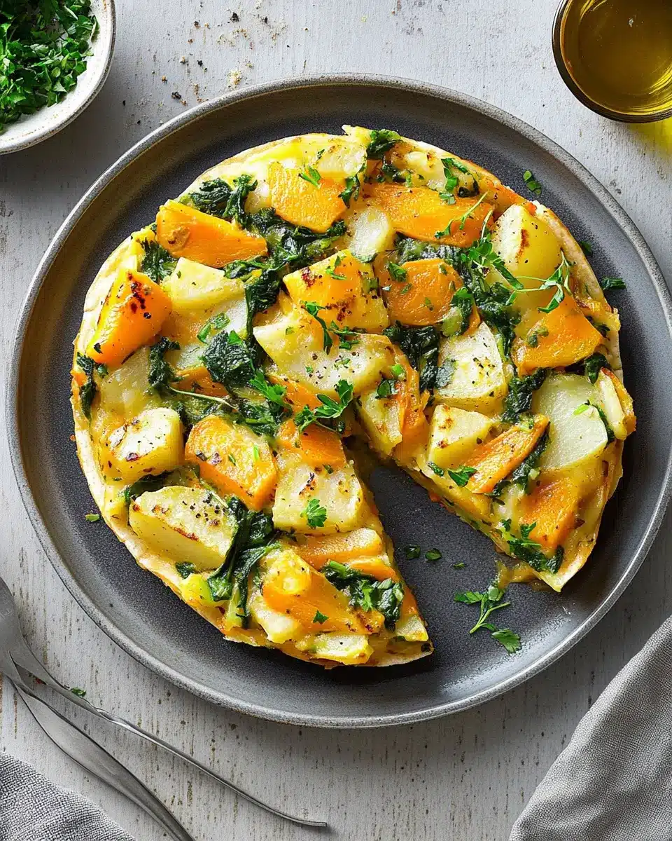 Gemüse-Kartoffel-Tortilla mit marinierten Möhren: Easy Delight
