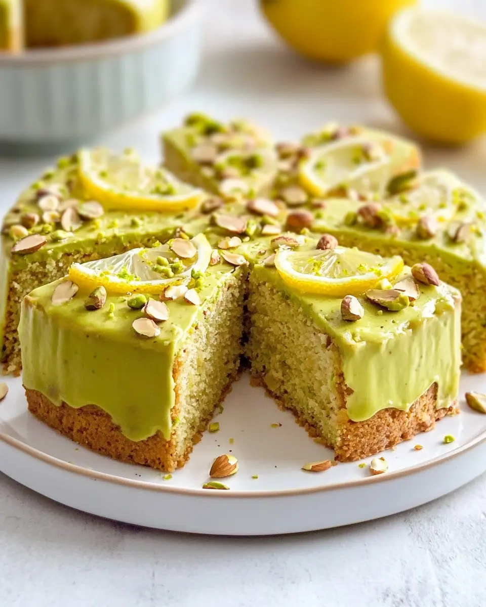 Pistazienkuchen mit Zitrone & Mandeln: Irresistibly Moist Delight
