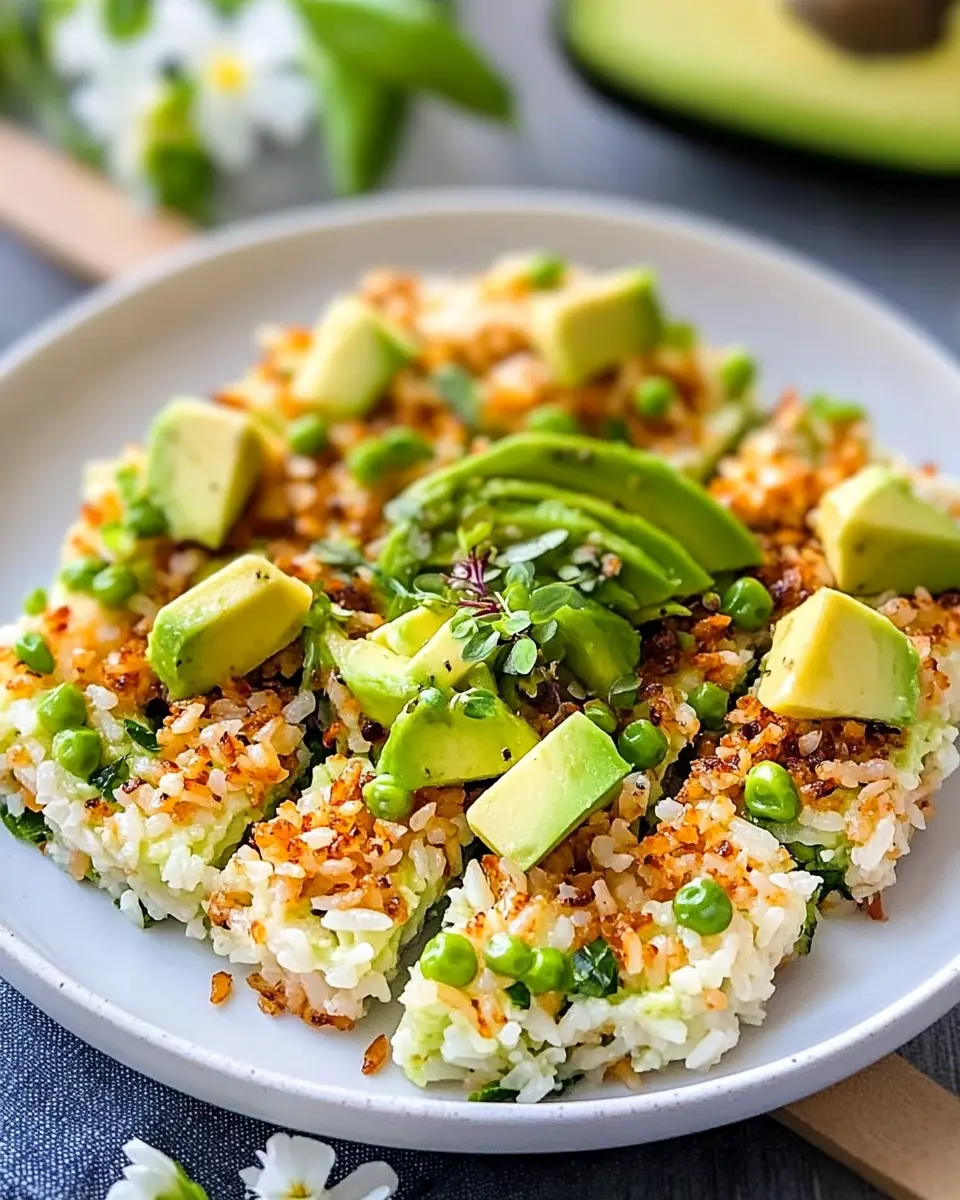 Knusprige Reis-Quadrate mit Avocado: Einfach unwiderstehlich!