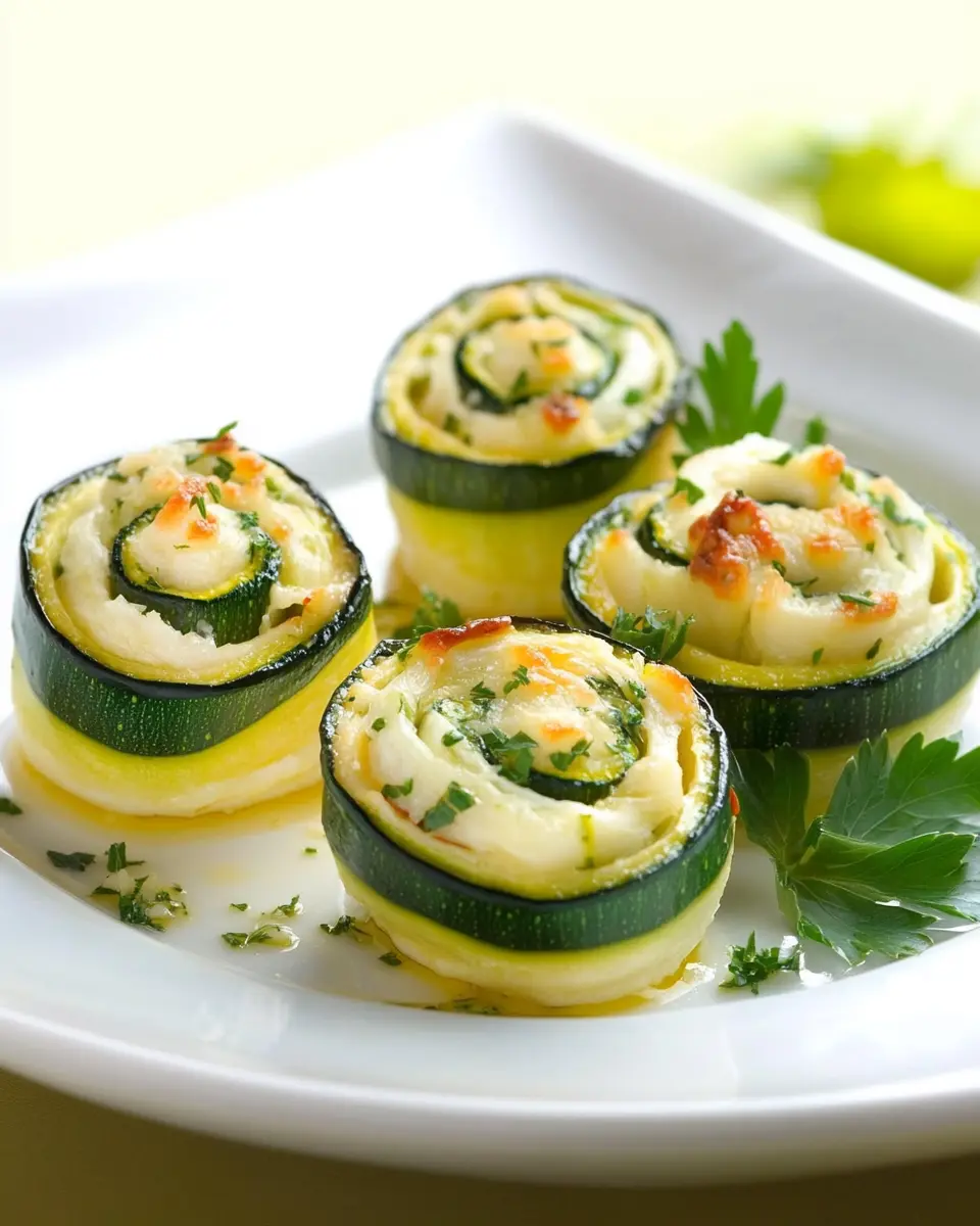 Gratinierte Zucchiniröllchen: Irresistibly Cheesy Delights!