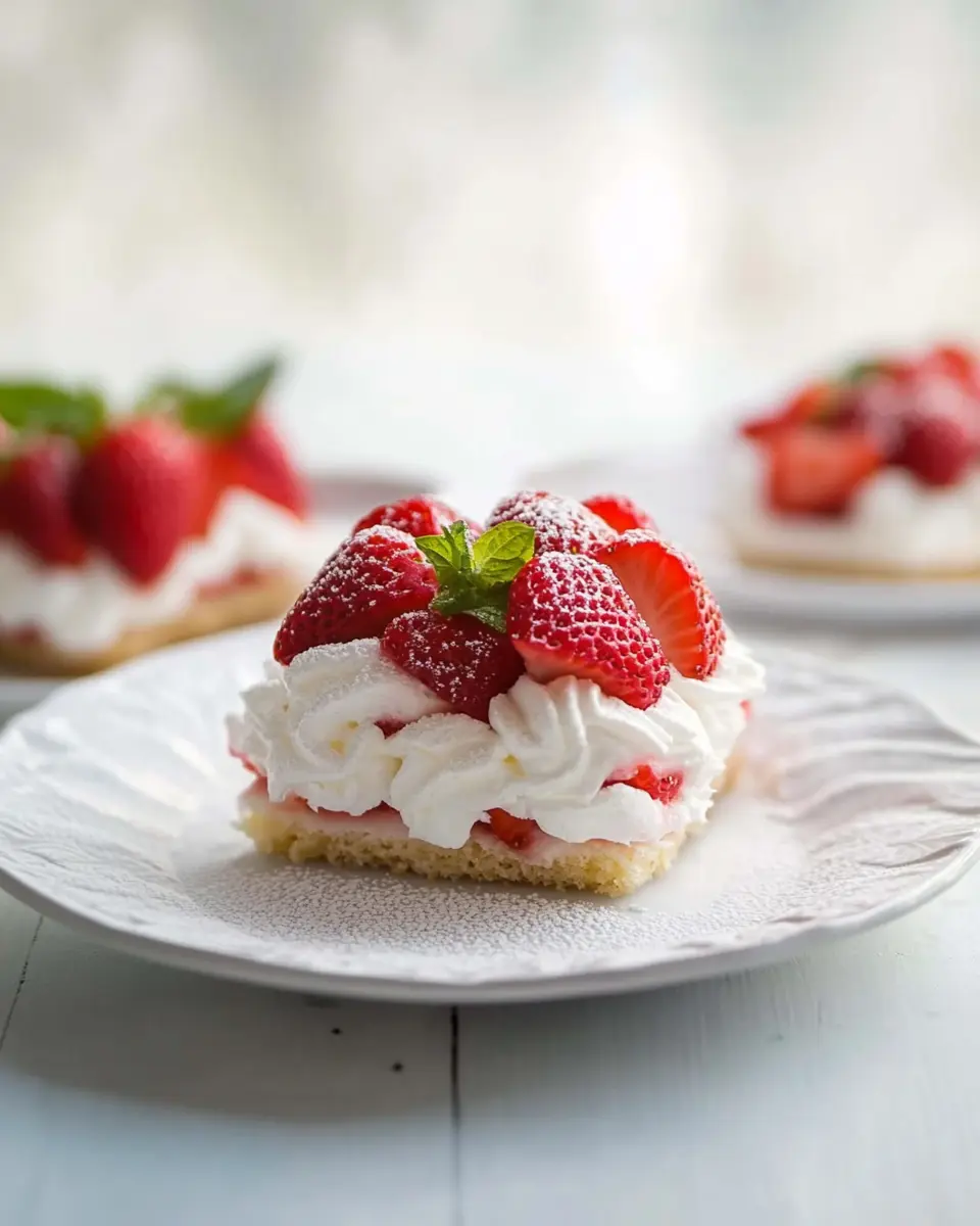 Erdbeer-Baiser-Schnitte: The Best Strawberry Meringue Delight