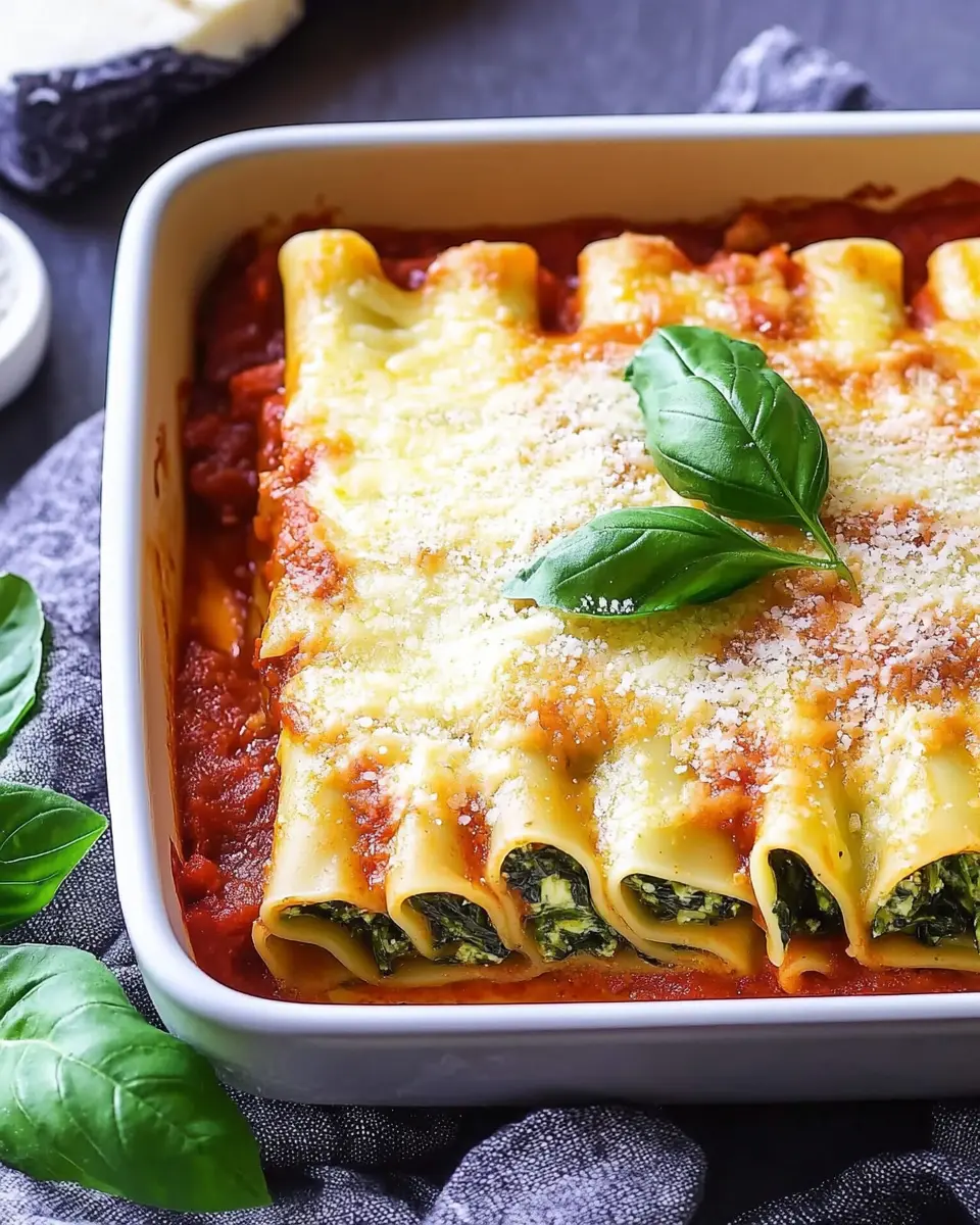 Cannelloni mit Spinat: Irresistibly Cheesy and Homemade Goodness