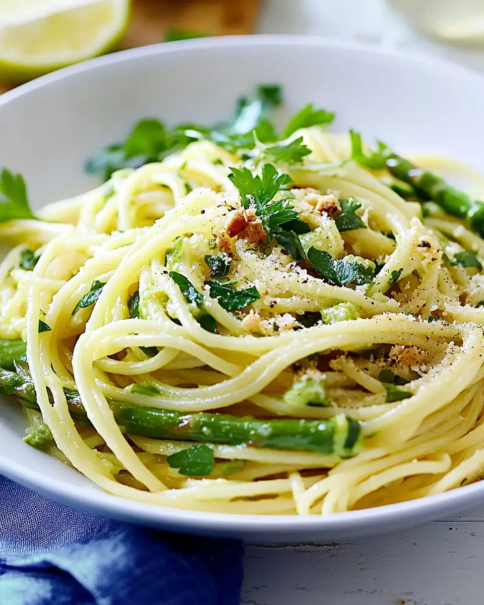 Frühlings-Spaghetti mit grünem Spargel: A Joyful Spring Treat