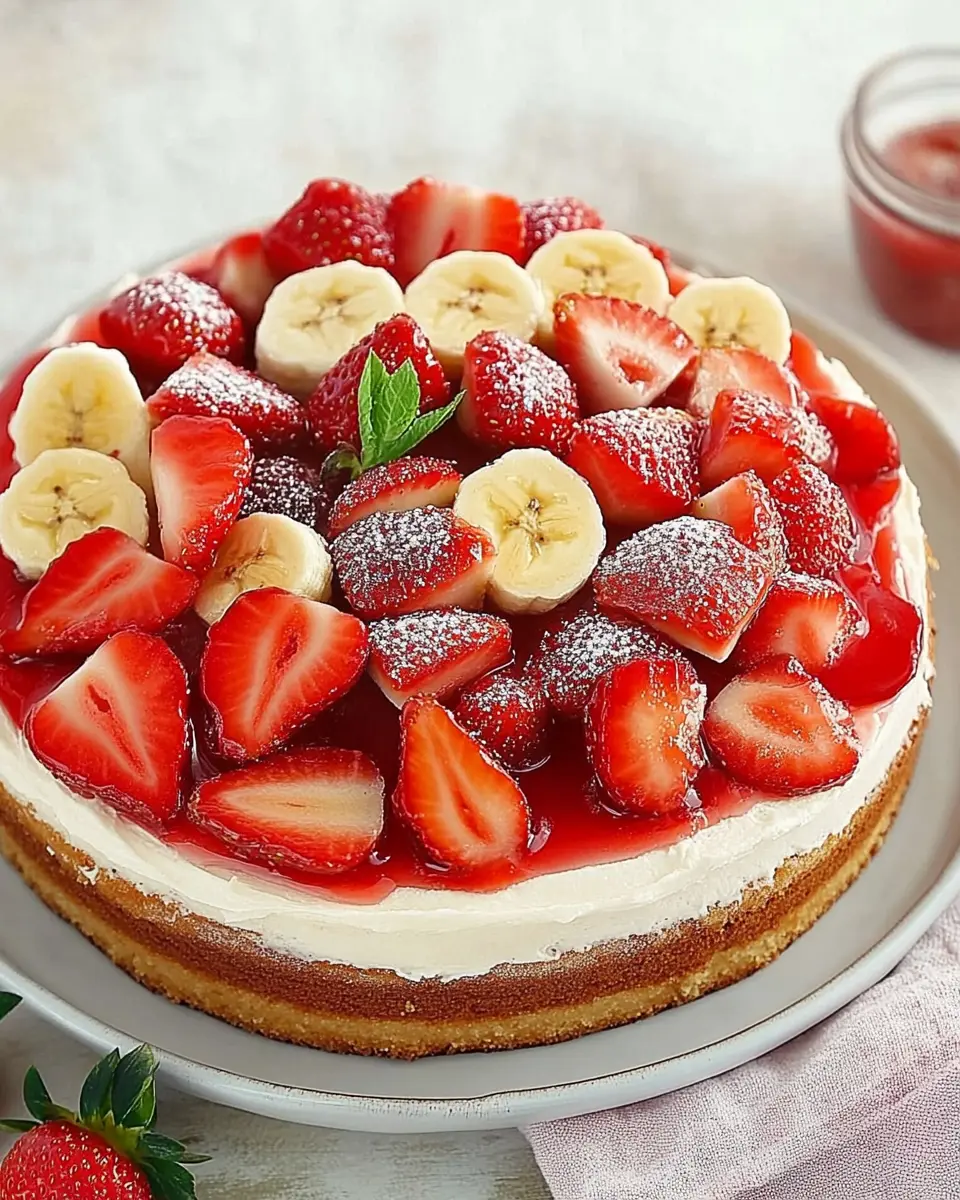 Erdbeer-Bananen-Kuchen: Irresistibly Sweet Summer Bliss