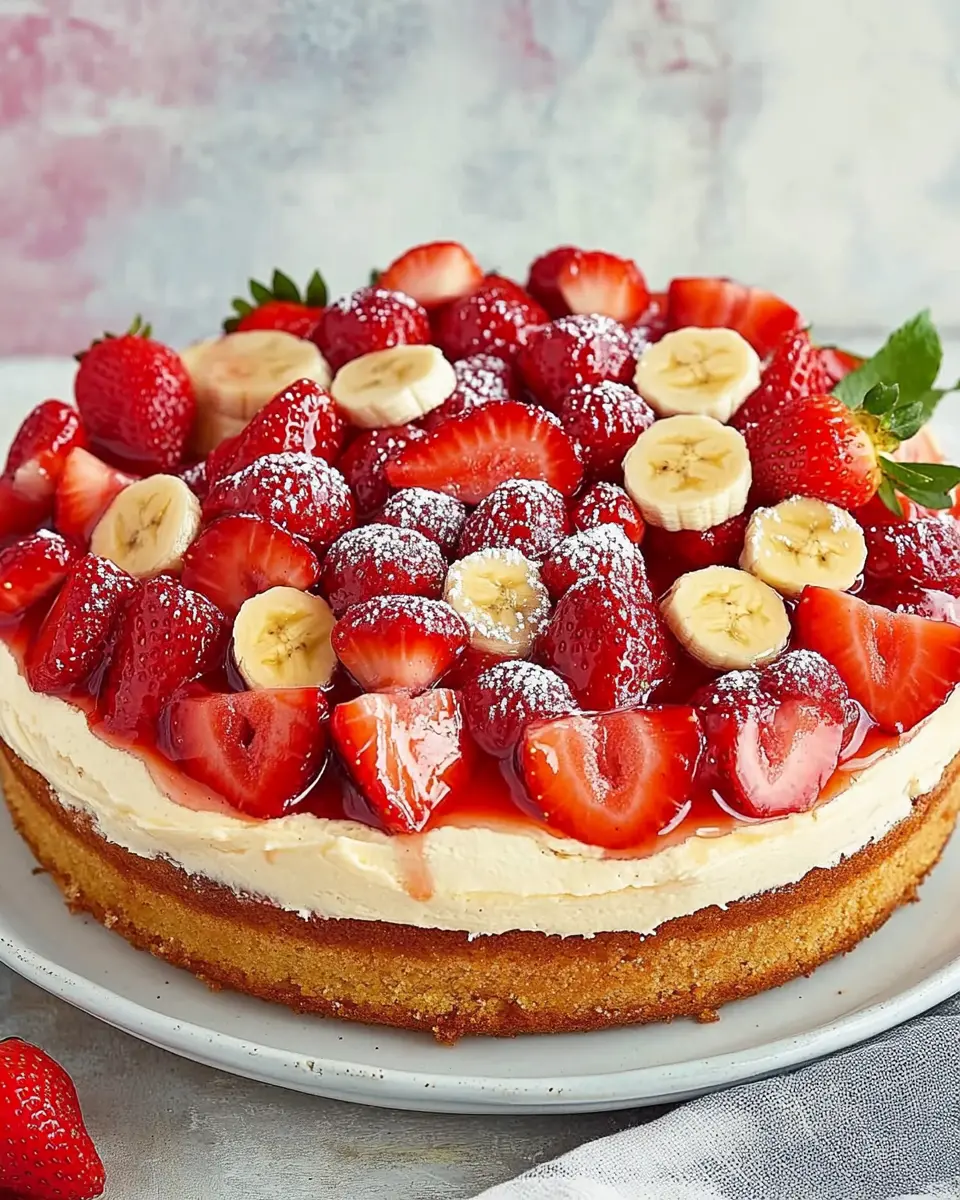 Erdbeer-Bananen-Kuchen: Irresistibly Sweet Summer Bliss