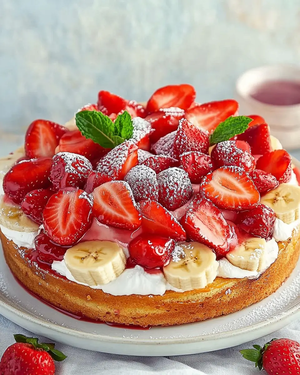 Erdbeer-Bananen-Kuchen: Irresistibly Sweet Summer Bliss